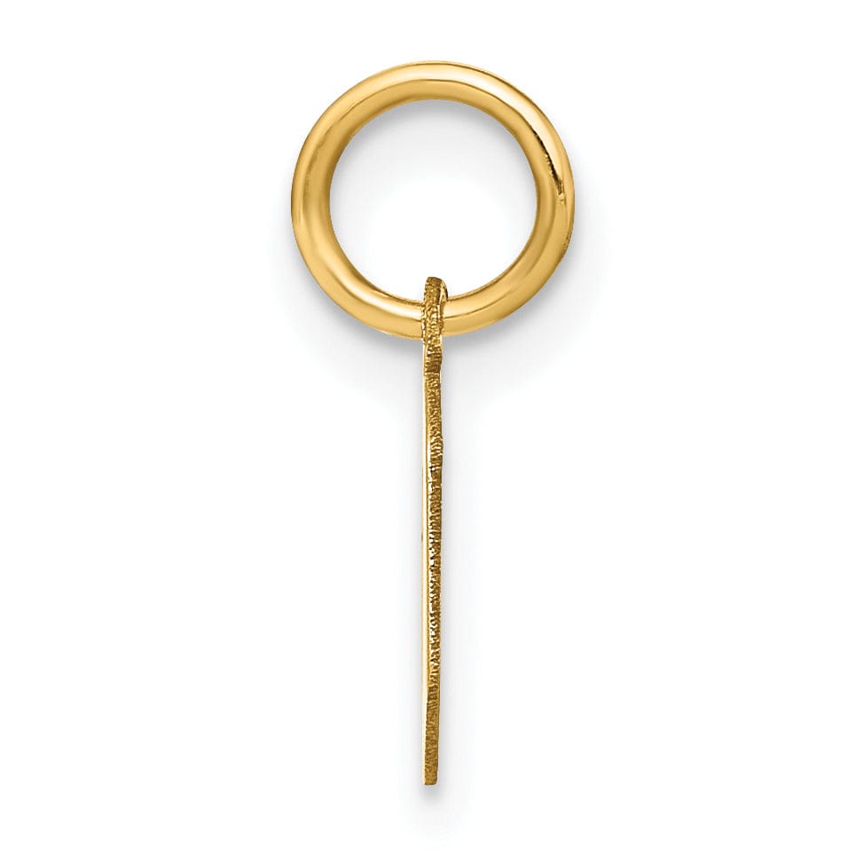 Lovely Rita's Pendants & Charms 14K Yellow Gold Lower Case Letter O Initial Charm Pendant