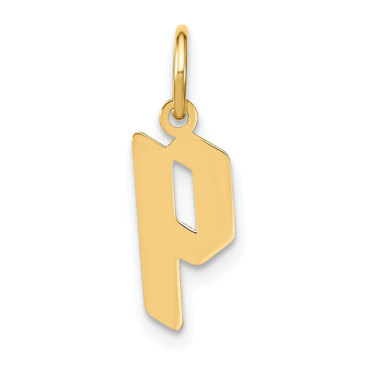 Lovely Rita's Pendants & Charms 14K Yellow Gold Lower Case Letter P Initial Charm Pendant