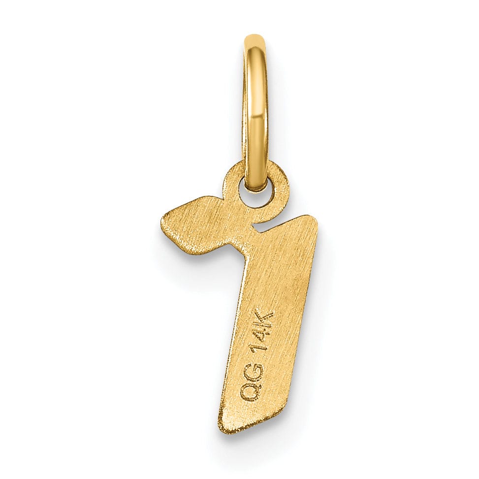 Lovely Rita's Pendants & Charms 14K Yellow Gold Lower Case Letter R Initial Charm Pendant