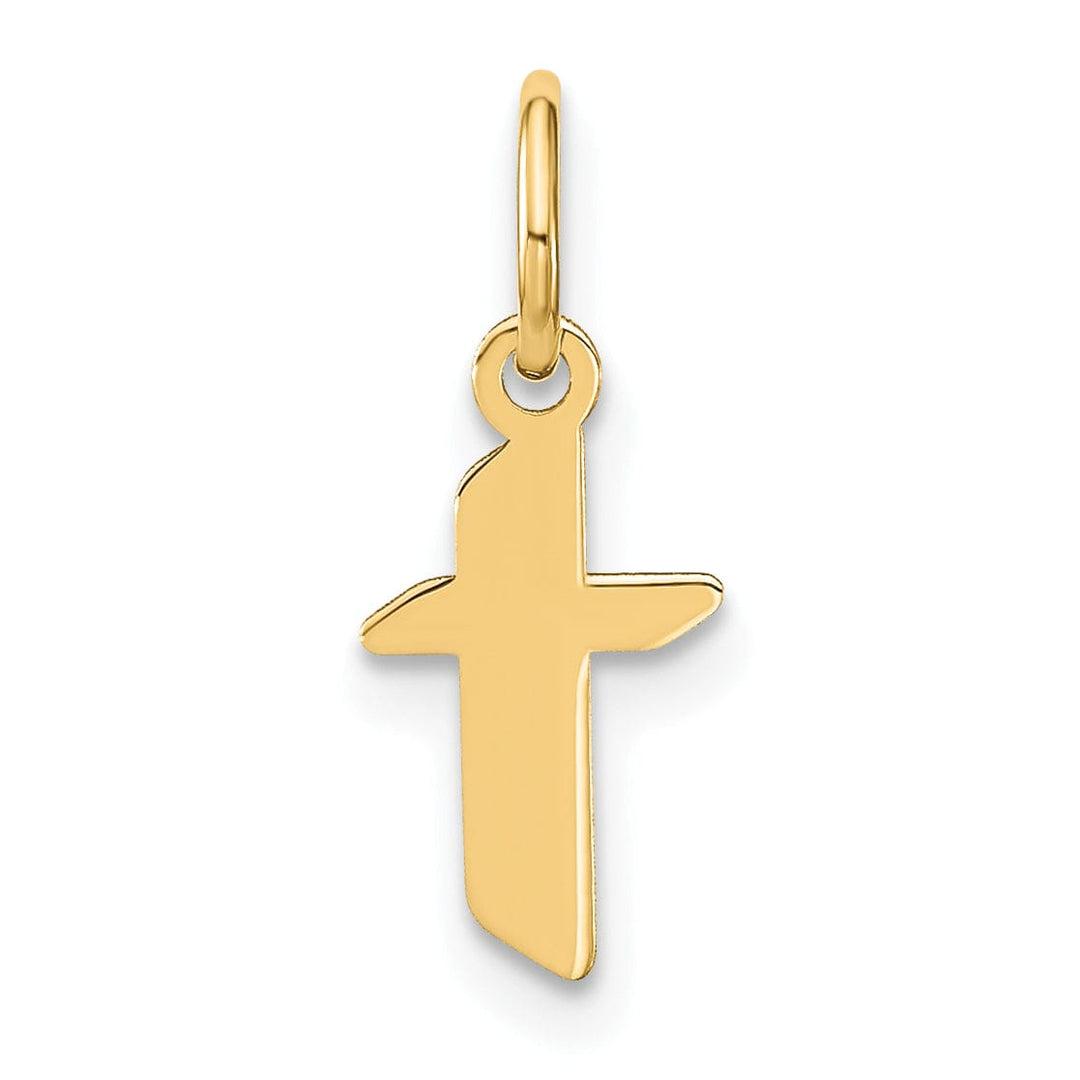 Lovely Rita's Pendants & Charms 14K Yellow Gold Lower Case Letter T Initial Charm Pendant