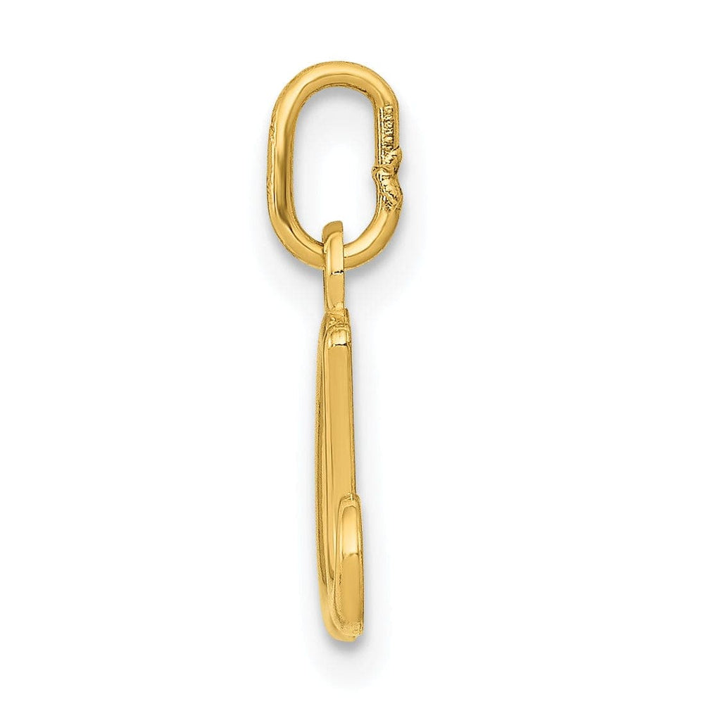 Lovely Rita's Pendants & Charms 14K Yellow Gold Lower Case Script Letter A Initial Pendant