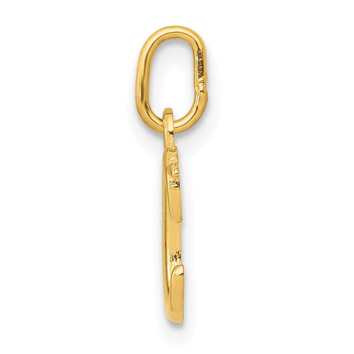 Lovely Rita's Pendants & Charms 14K Yellow Gold Lower Case Script Letter C Initial Pendant