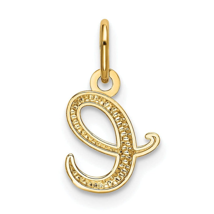 Lovely Rita's Pendants & Charms 14K Yellow Gold Lower Case Script Letter E Initial Pendant