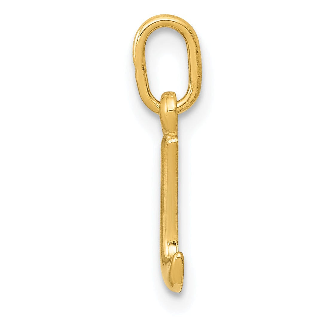 Lovely Rita's Pendants & Charms 14K Yellow Gold Lower Case Script Letter I Initial Pendant