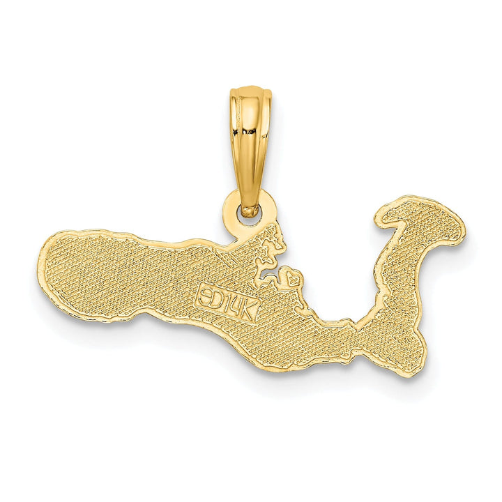 Lovely Rita's Pendants & Charms 14k Yellow Gold Map Shape of GRAND CAYMAN Island Pendant