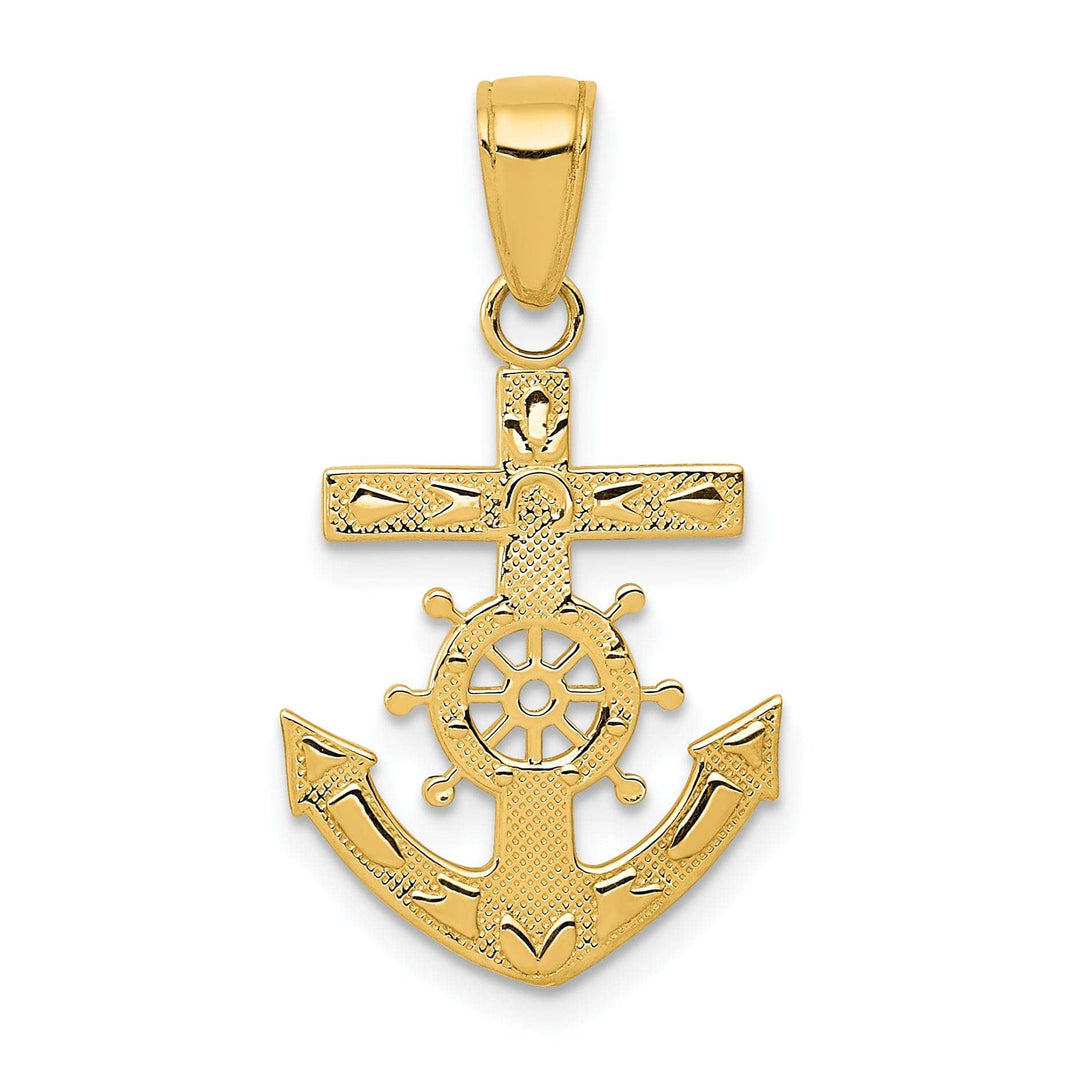Lovely Rita's Pendants & Charms 14k Yellow Gold Mariner's Cross Pendant