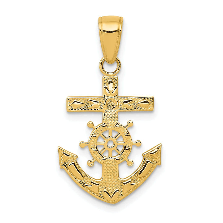 Lovely Rita's Pendants & Charms 14k Yellow Gold Mariner's Cross Pendant