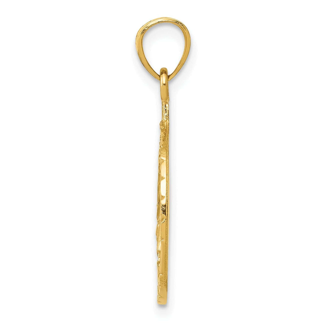 Lovely Rita's Pendants & Charms 14k Yellow Gold Masonic Symbol Wreath Pendant