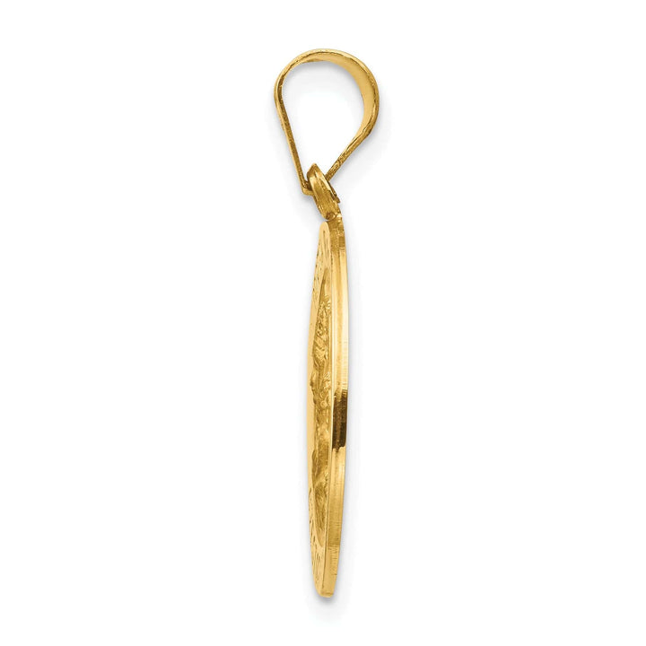 Lovely Rita's Pendants & Charms 14k Yellow Gold Matka Boska Czestochowska Medal