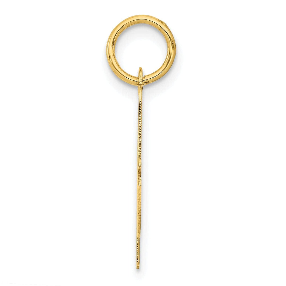 Lovely Rita's Pendants & Charms 14K Yellow Gold Medium Size Fancy Script Design Letter A Initial Pendant