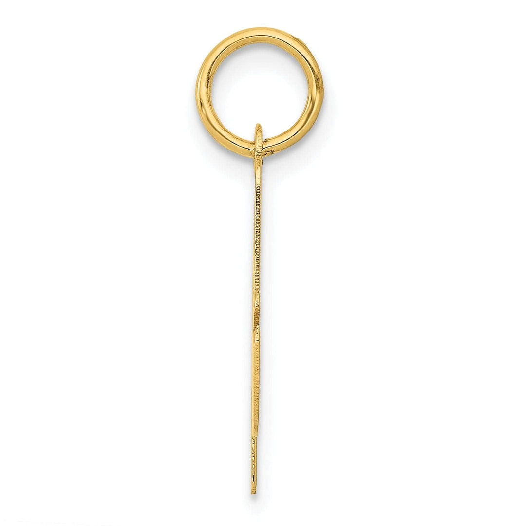 Lovely Rita's Pendants & Charms 14K Yellow Gold Medium Size Fancy Script Design Letter A Initial Pendant