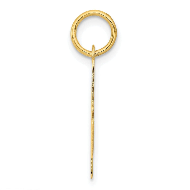 Lovely Rita's Pendants & Charms 14K Yellow Gold Medium Size Fancy Script Design Letter A Initial Pendant