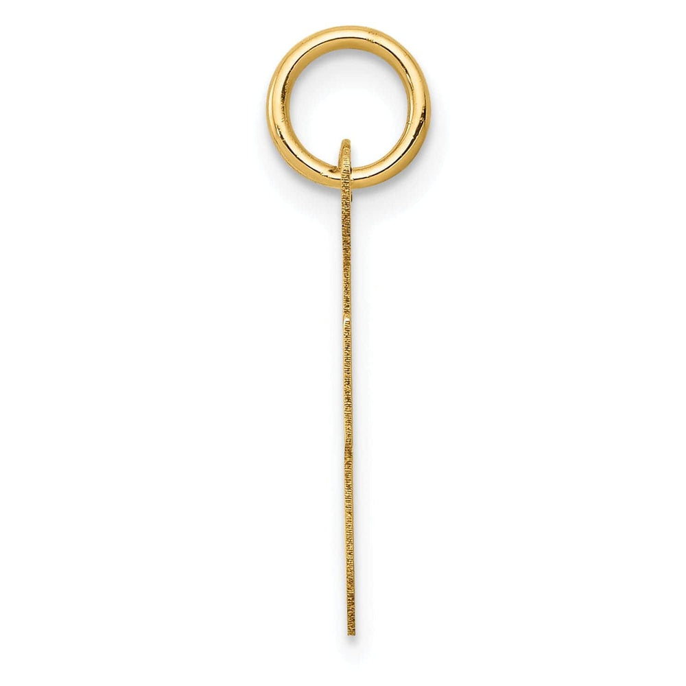 Lovely Rita's Pendants & Charms 14K Yellow Gold Medium Size Fancy Script Design Letter F Initial Pendant