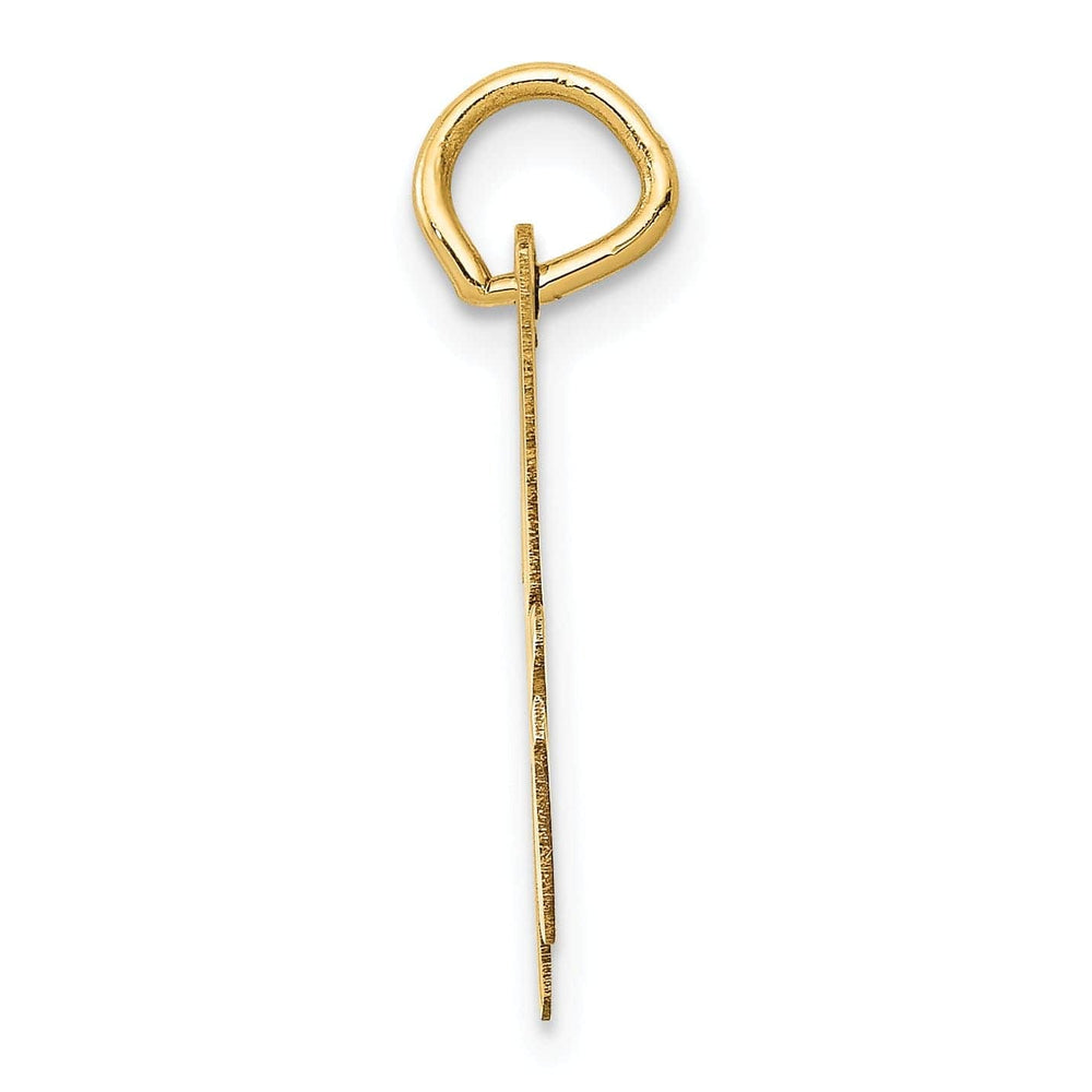 Lovely Rita's Pendants & Charms 14K Yellow Gold Medium Size Fancy Script Design Letter H Initial Pendant