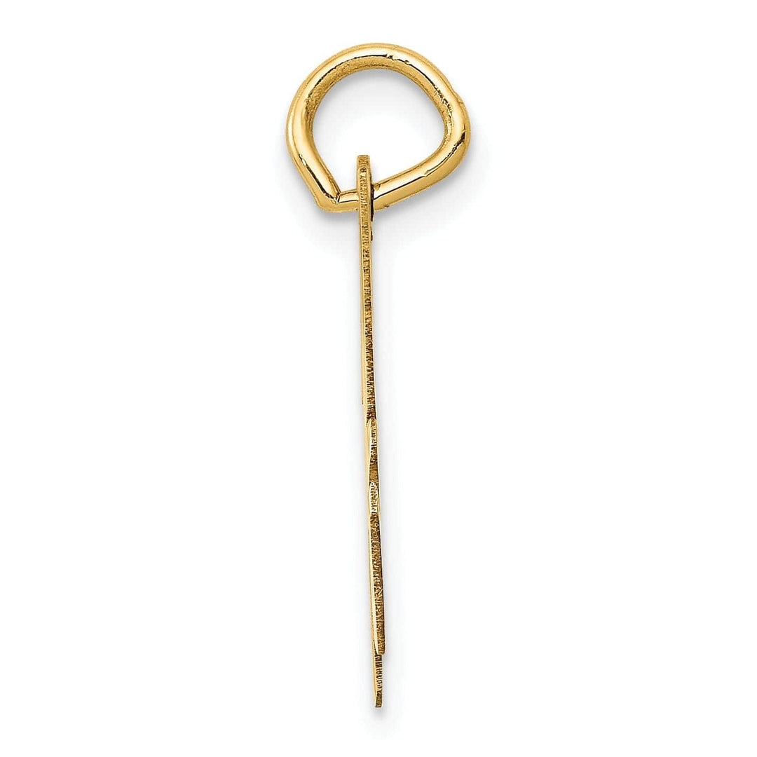 Lovely Rita's Pendants & Charms 14K Yellow Gold Medium Size Fancy Script Design Letter H Initial Pendant