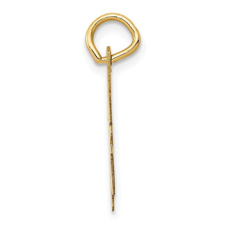 Lovely Rita's Pendants & Charms 14K Yellow Gold Medium Size Fancy Script Design Letter H Initial Pendant