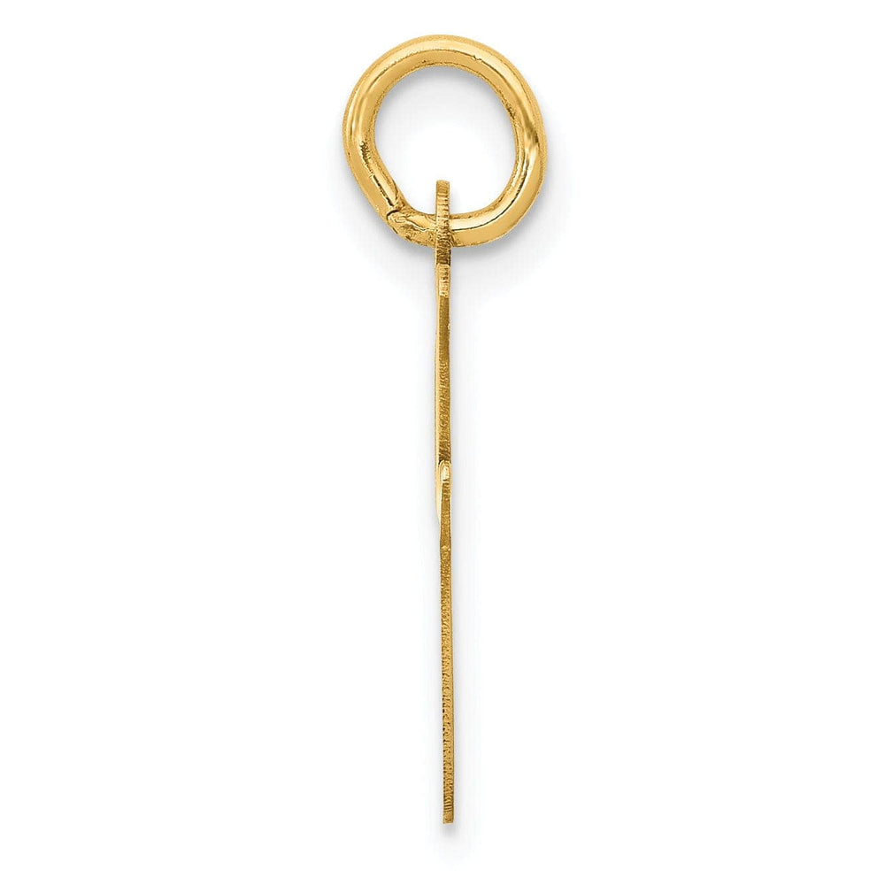 Lovely Rita's Pendants & Charms 14K Yellow Gold Medium Size Fancy Script Design Letter I Initial Pendant