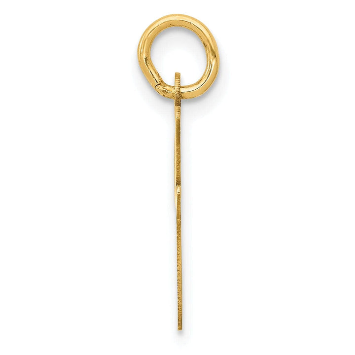 Lovely Rita's Pendants & Charms 14K Yellow Gold Medium Size Fancy Script Design Letter I Initial Pendant