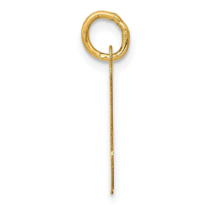 Lovely Rita's Pendants & Charms 14K Yellow Gold Medium Size Fancy Script Design Letter N Initial Pendant