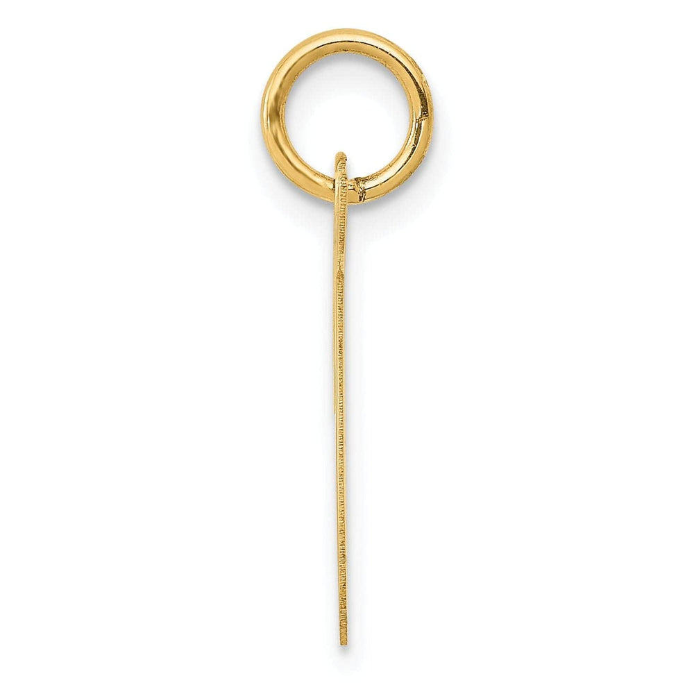 Lovely Rita's Pendants & Charms 14K Yellow Gold Medium Size Fancy Script Design Letter T Initial Pendant