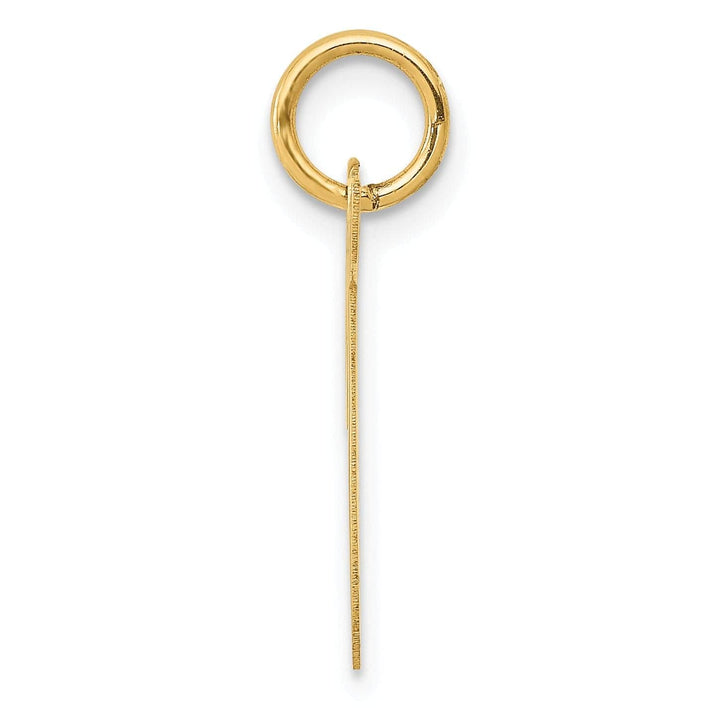 Lovely Rita's Pendants & Charms 14K Yellow Gold Medium Size Fancy Script Design Letter T Initial Pendant