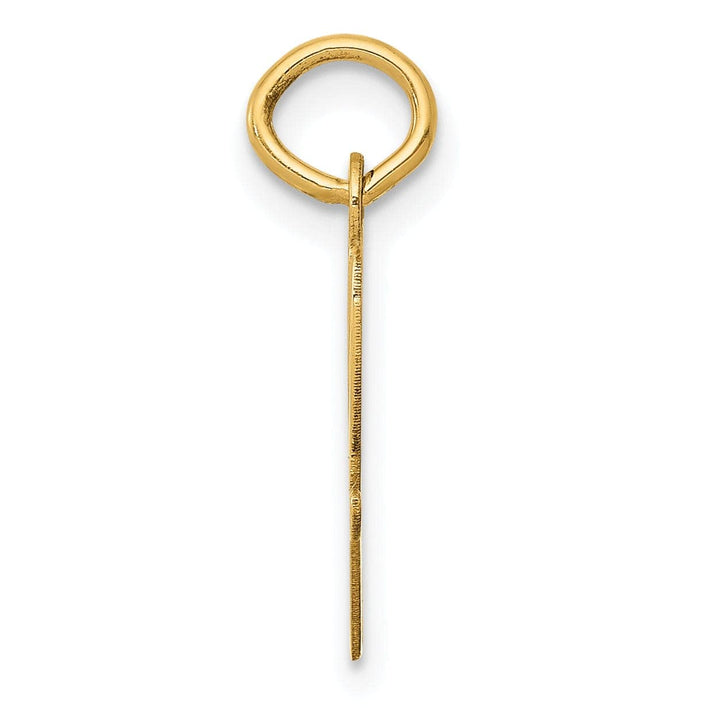 Lovely Rita's Pendants & Charms 14K Yellow Gold Medium Size Fancy Script Design Letter W Initial Pendant