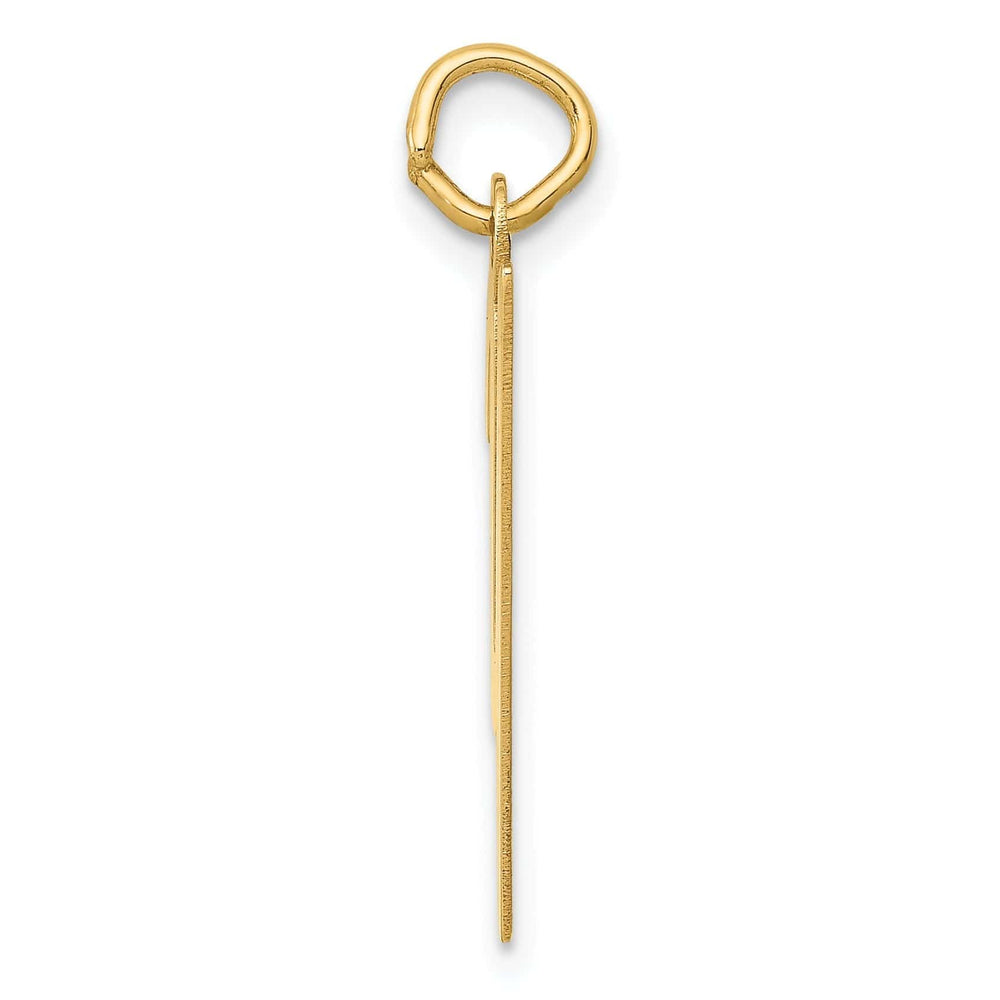 Lovely Rita's Pendants & Charms 14K Yellow Gold Medium Size Fancy Script Design Letter Y Initial Pendant