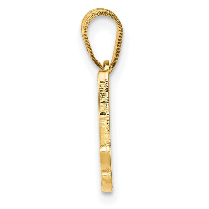 Lovely Rita's Pendants & Charms 14K Yellow Gold Medium Size Script Design Letter A Initial Pendant