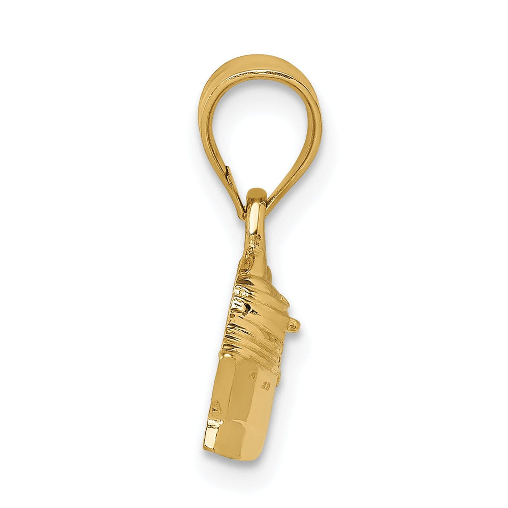 Lovely Rita's Pendants & Charms 14k Yellow Gold Men's Solid Polished Finish Cruise Ship Charm Pendant