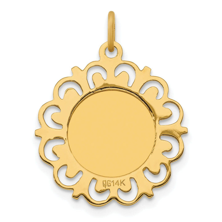 Lovely Rita's Pendants & Charms 14k Yellow Gold Mi Primera Spanish 1-st Communion Medal Pendant