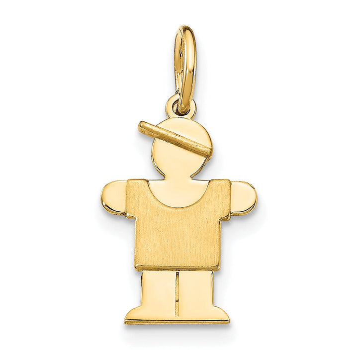 Lovely Rita's Pendants & Charms 14k Yellow Gold Mini Boy With Hat Hugs Charm