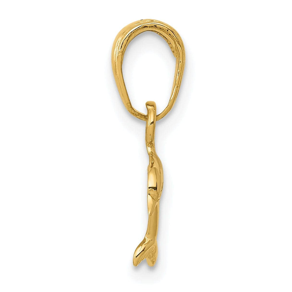 Lovely Rita's Pendants & Charms 14k Yellow Gold Mini Dolphin Pendant