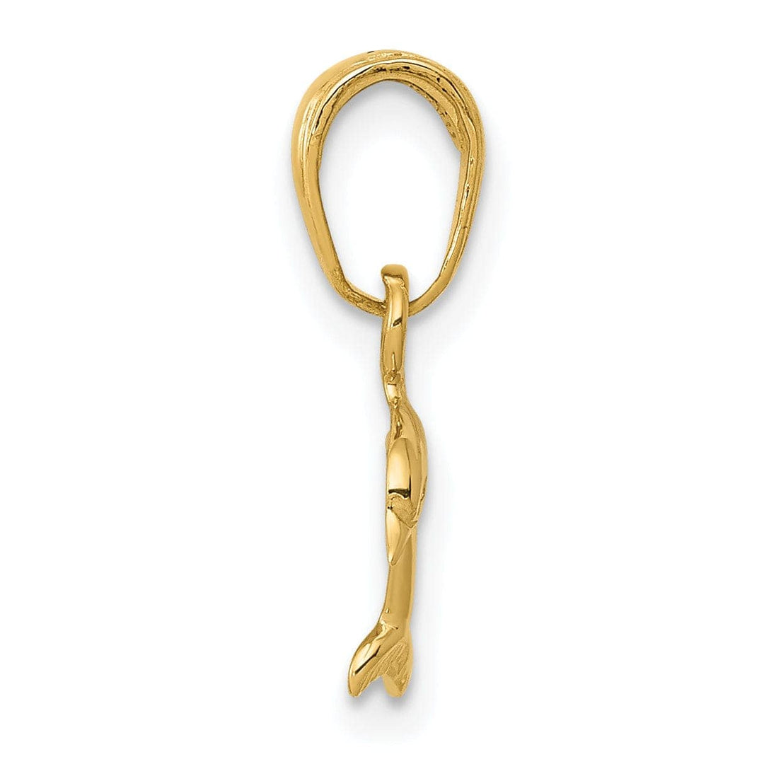 Lovely Rita's Pendants & Charms 14k Yellow Gold Mini Dolphin Pendant