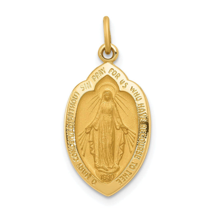 Lovely Rita's Pendants & Charms 14k Yellow Gold Miraculous Medal Charm Pendant