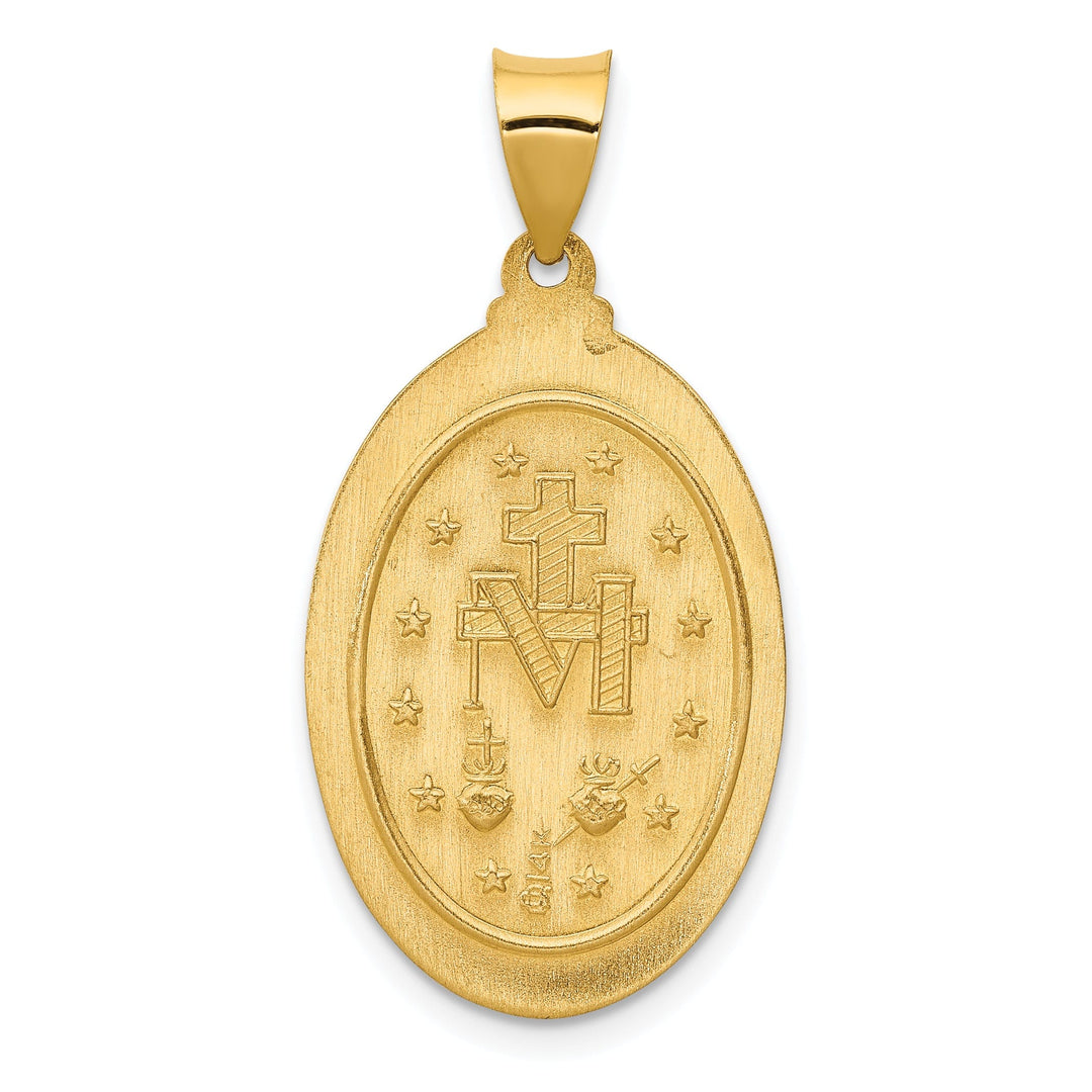 Lovely Rita's Pendants & Charms 14k Yellow Gold Miraculous Medal Oval Pendant