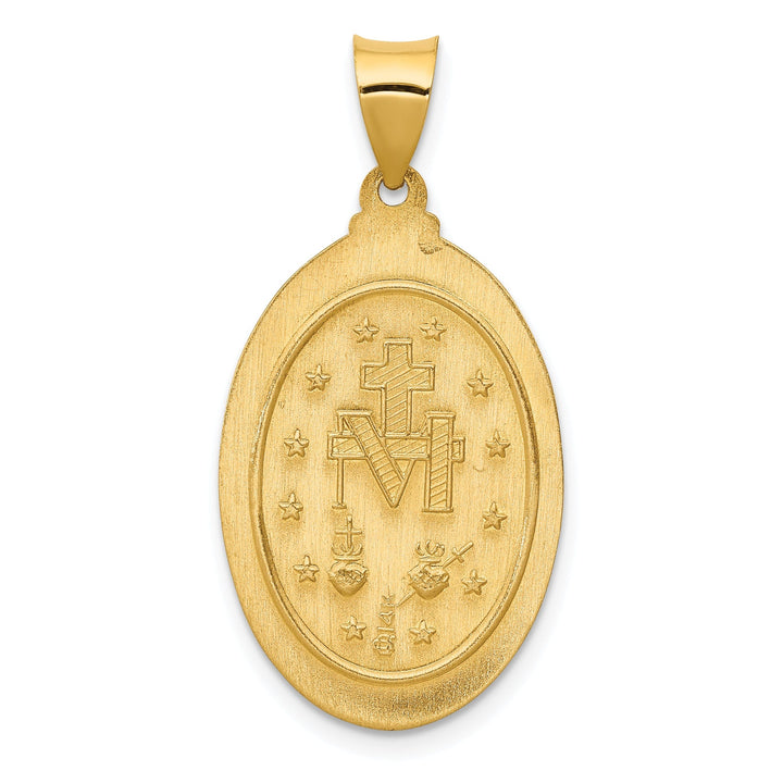 Lovely Rita's Pendants & Charms 14k Yellow Gold Miraculous Medal Oval Pendant