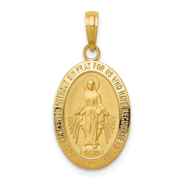 Lovely Rita's Pendants & Charms 14k Yellow Gold Miraculous Medal Pendant