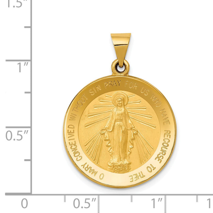 Lovely Rita's Pendants & Charms 14k Yellow Gold Miraculous Medal Pendant