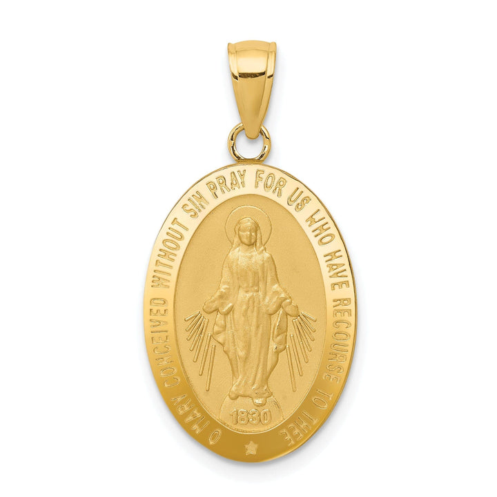 Lovely Rita's Pendants & Charms 14k Yellow Gold Miraculous Medal Pendant