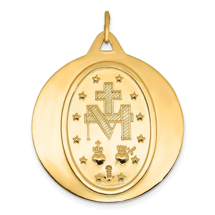 Lovely Rita's Pendants & Charms 14k Yellow Gold Miraculous Medal Pendant