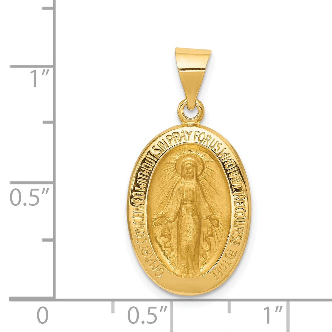Lovely Rita's Pendants & Charms 14k Yellow Gold Miraculous Medal Pendant