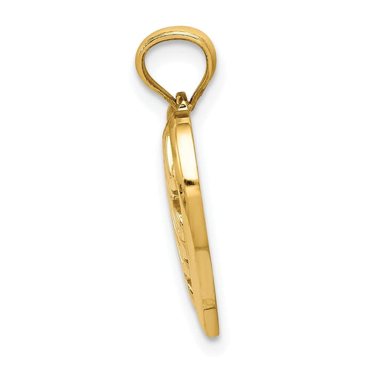 Lovely Rita's Pendants & Charms 14k Yellow Gold Mom and Heart In Heart Pendant