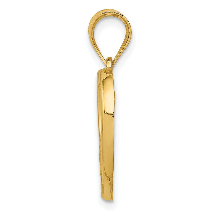 Lovely Rita's Pendants & Charms 14k Yellow Gold Mom Baby Heart Charm Pendant