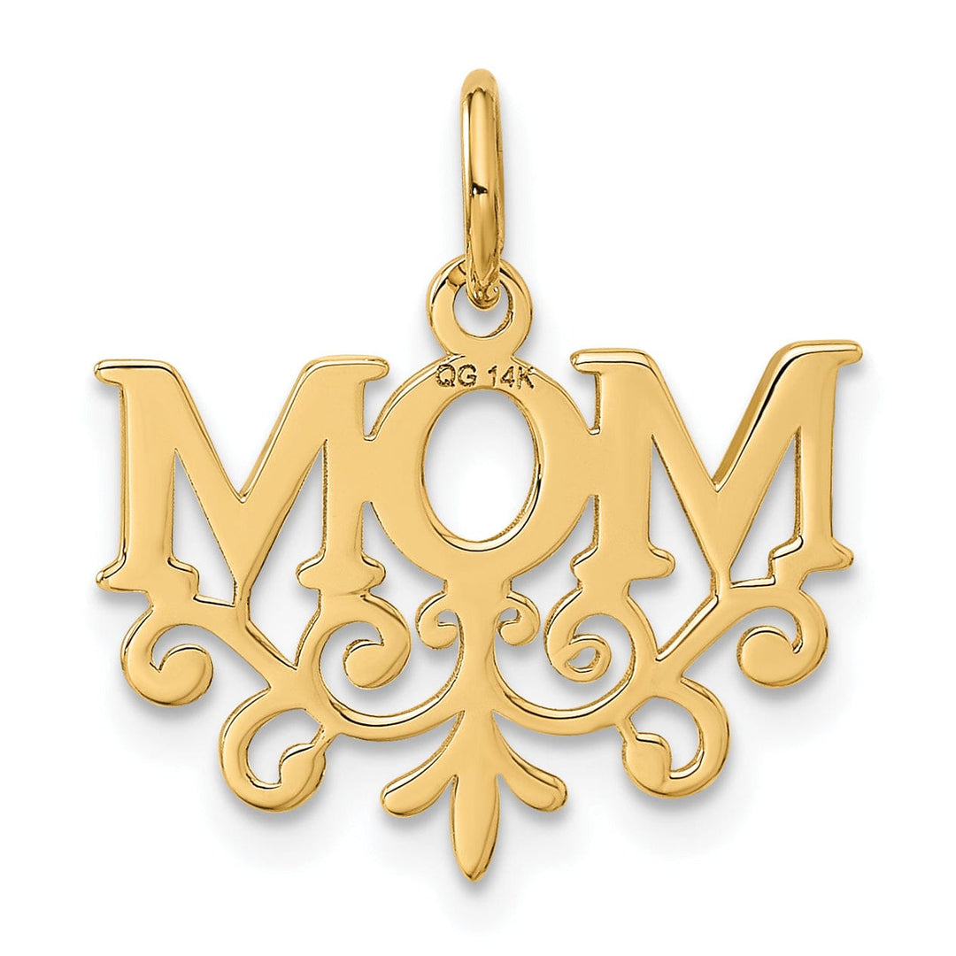 Lovely Rita's Pendants & Charms 14k Yellow Gold Mom Charm Pendant