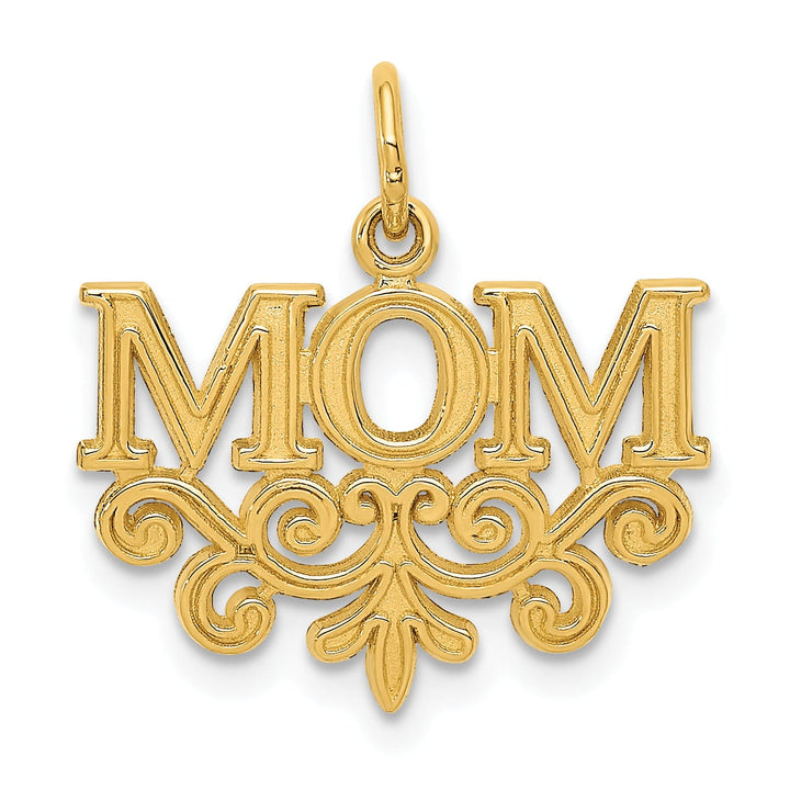 Lovely Rita's Pendants & Charms 14k Yellow Gold Mom Charm Pendant