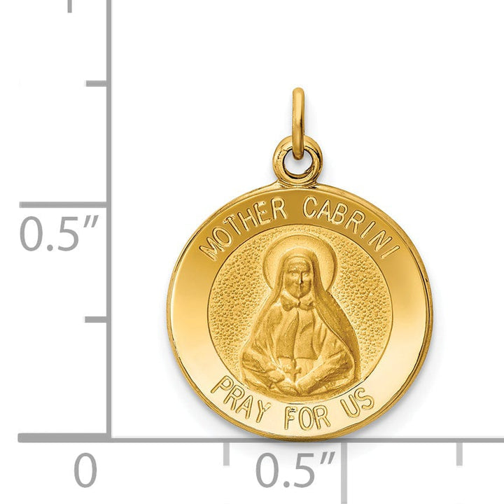 Lovely Rita's Pendants & Charms 14k Yellow Gold Mother Cabrini Medal Pendant