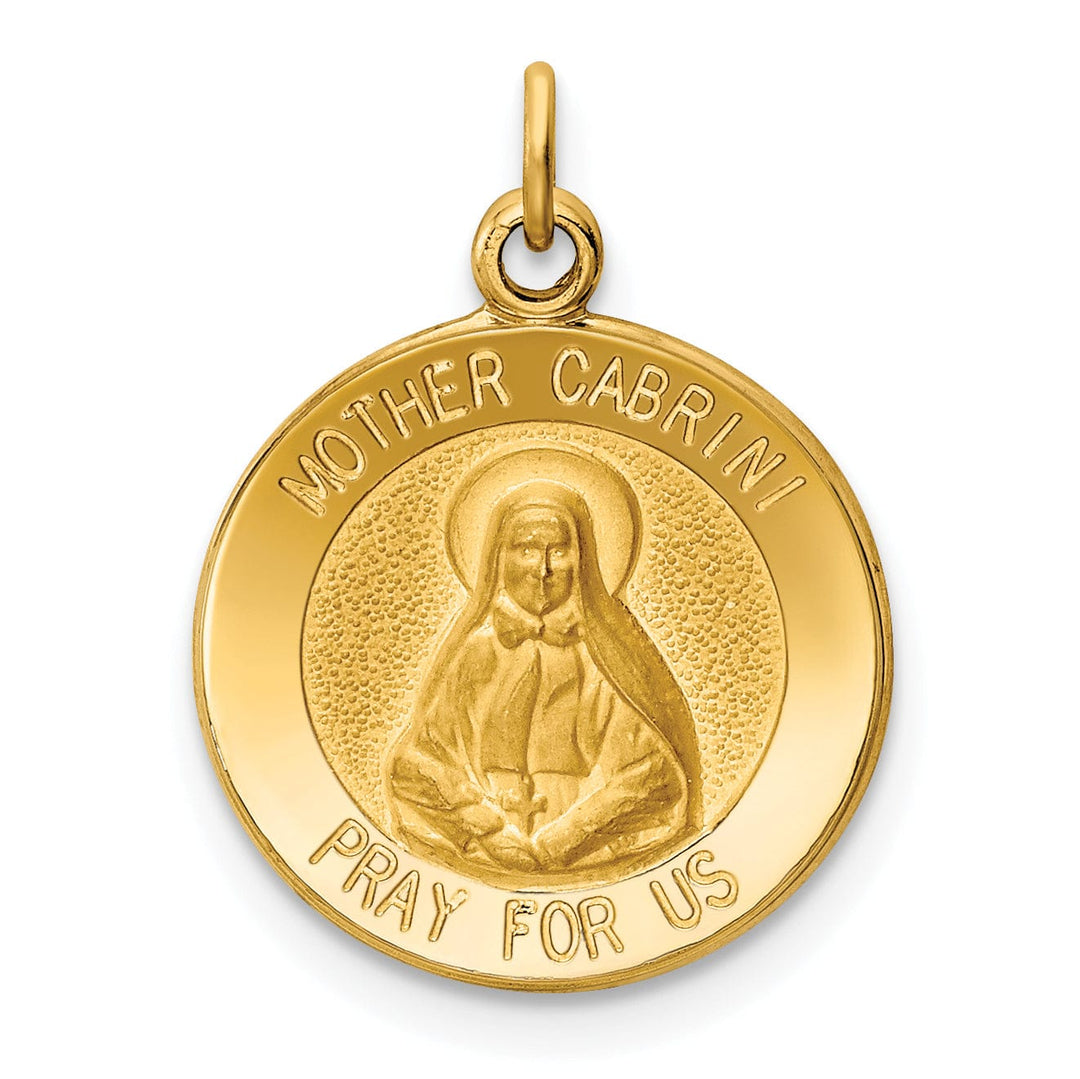 Lovely Rita's Pendants & Charms 14k Yellow Gold Mother Cabrini Medal Pendant