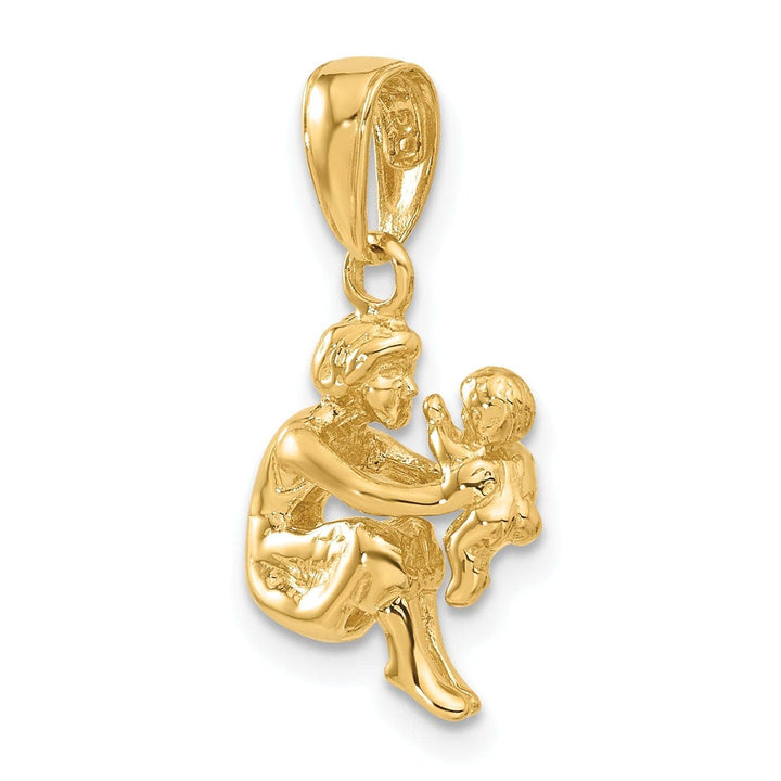 Lovely Rita's Pendants & Charms 14k Yellow Gold Mother holding child Pendant
