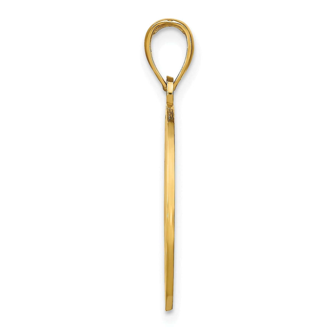 Lovely Rita's Pendants & Charms 14K Yellow Gold NAPLES Florida Double Dolphins Circle Pendant