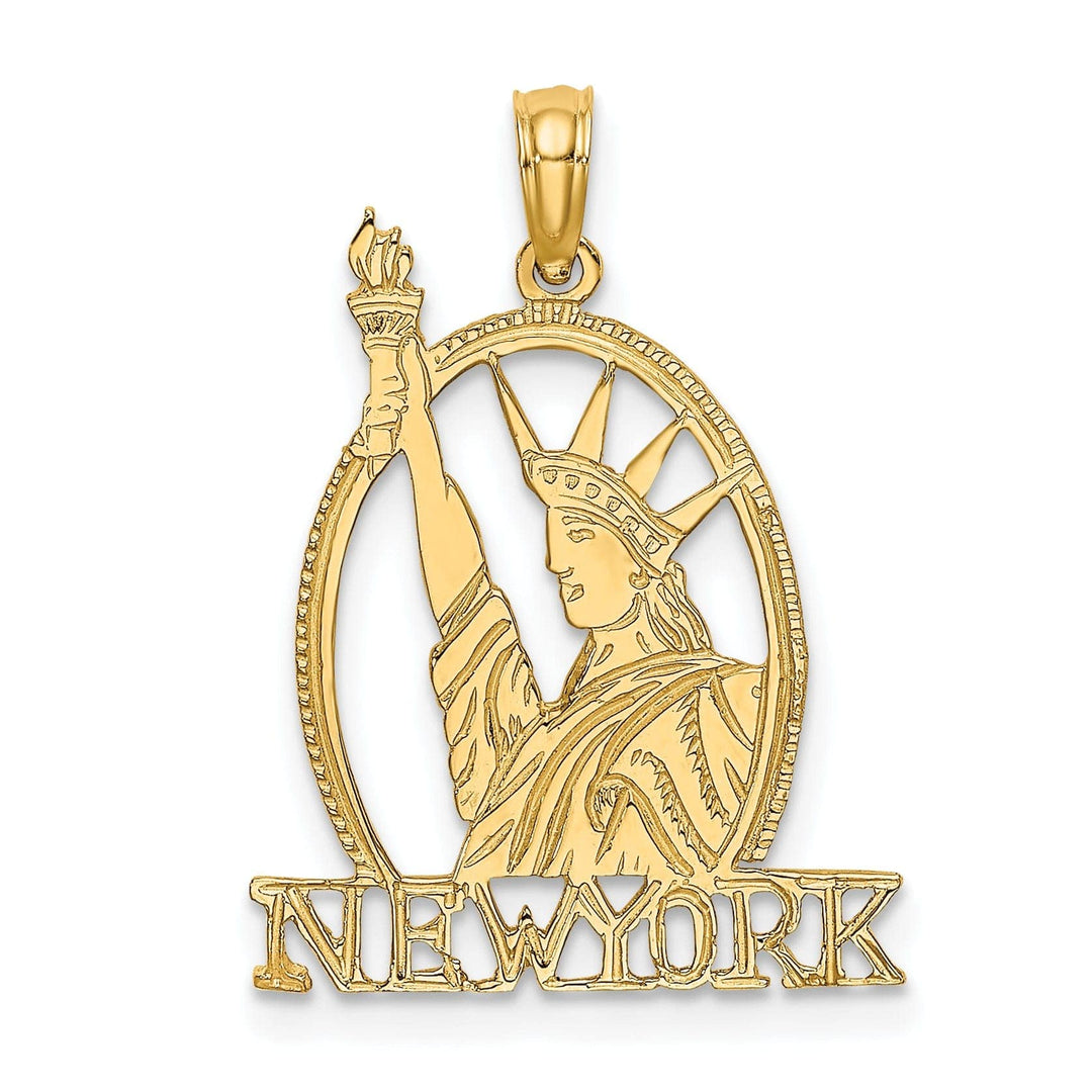 Lovely Rita's Pendants & Charms 14k Yellow Gold New York Statue of Liberty Pendant